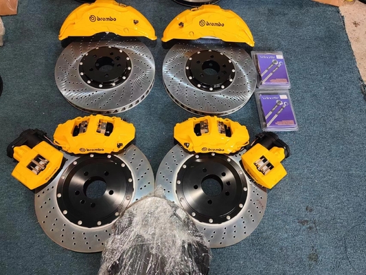 Sarı 420x36mm Araba Fren Kiti 10pot Araba Fren Kaliper Audi Rsq3 / Akebono Için Fit