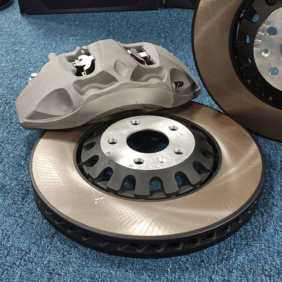 345mm 355mm 370mm Araba Fren Kaliperleri 4 Pozisyonlu Alüminyum Alaşımlı