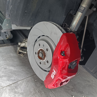 Audi A5 Yükseltme Araba Fren Kaliper Kiti 6 Büyük Pot Kırmızı Renk Monoblok Kalper