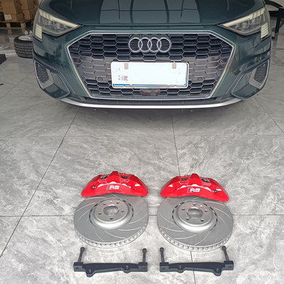Audi A5 Yükseltme Araba Fren Kaliper Kiti 6 Büyük Pot Kırmızı Renk Monoblok Kalper
