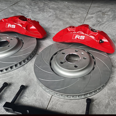 Audi A5 Yükseltme Araba Fren Kaliper Kiti 6 Büyük Pot Kırmızı Renk Monoblok Kalper