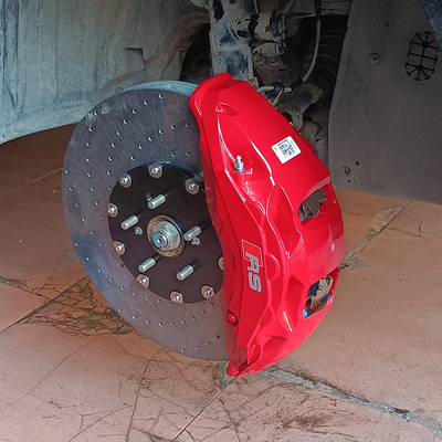 Araba Modifikasyonu 10 Pistonlu Fren Kaliperleri Honda UR-V için Karbon Seramik Diskler