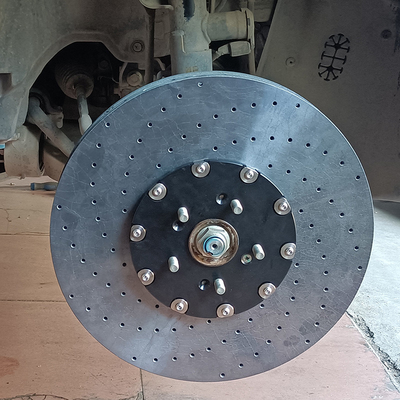 Araba Modifikasyonu 10 Pistonlu Fren Kaliperleri Honda UR-V için Karbon Seramik Diskler
