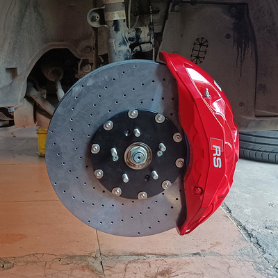 Araba Modifikasyonu 10 Pistonlu Fren Kaliperleri Honda UR-V için Karbon Seramik Diskler