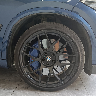 Alüminyum BMW X5 Fren Kaliperi Büyük Boy 10 Pistonlu Kaliperler 420mm Karbon Seramik Diskler