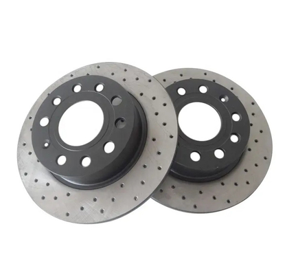 OE 95535140251 Titanyum Alaşım Araç Fren Diskleri Boyutu 350*34MM Yarım Metal Tozsuz